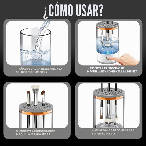 Limpiador Eléctrico de Brochas de Maquillaje